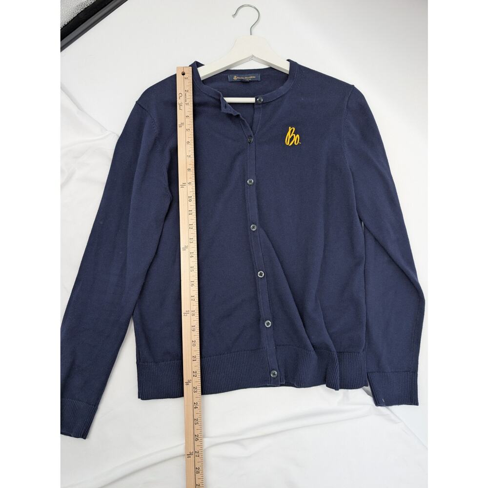 Brooks Brothers Bo Schembechler Univ of Michigan Cardigan Women's Large ** - Picture 9 of 10